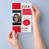 Stemverkiezingscampagne sjabloon flyer (Hand)