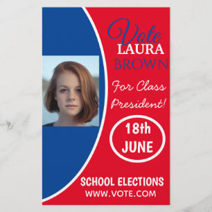 Stemverkiezingscampagne sjabloon flyer