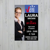 Stemverkiezingscampagne sjabloon flyer