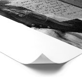 Stemvrede, zwart-wit afdrukken poster (Hoek)