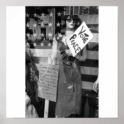 Stemvrede, zwart-wit afdrukken poster (Voorkant)