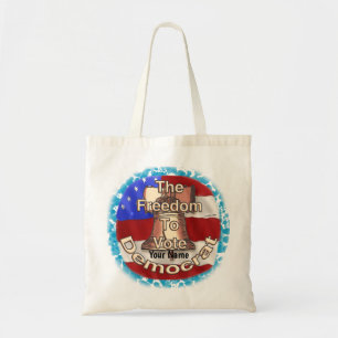 Stemvrijheid democratische Canvas tas