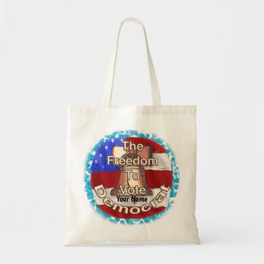 Stemvrijheid democratische Canvas tas (Voorkant)