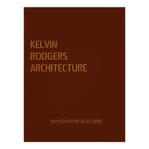 Stenced Gold print bruin Perfect Poster