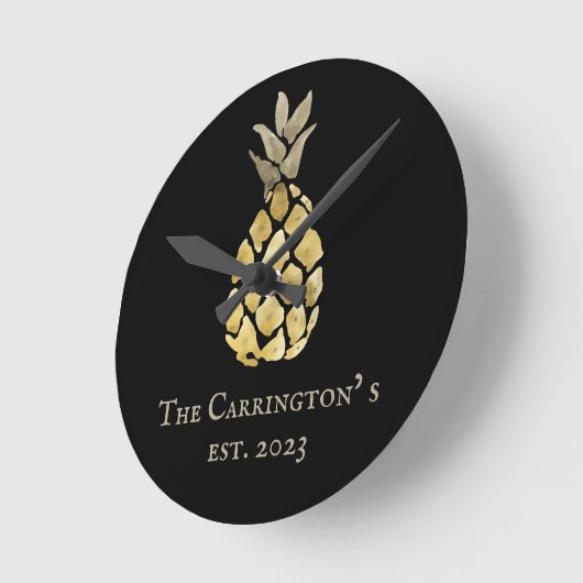 Stencil anananasnaam Waterverf Ronde Klok (Hoek)