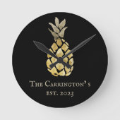 Stencil anananasnaam Waterverf Ronde Klok (Voorkant)