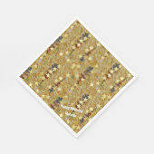 Stencil Art Abstract Sparkle Glitzy Birthday Party Servet (Hoek)