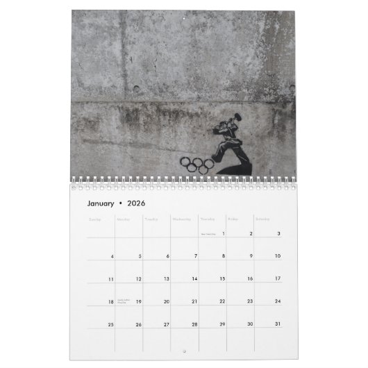 Stencil Art London Kalender (Jan 2026)