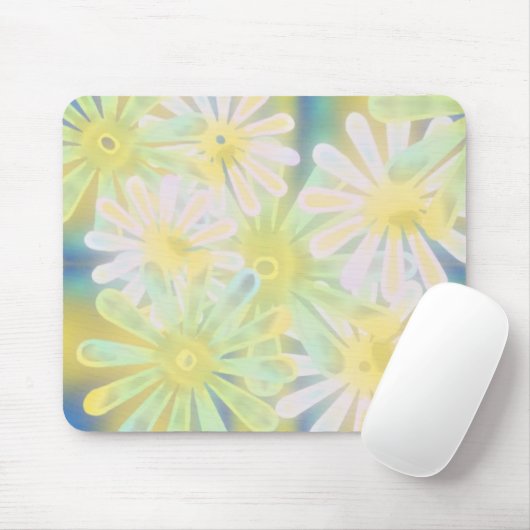 stencil bloemen muismat (Met muis)