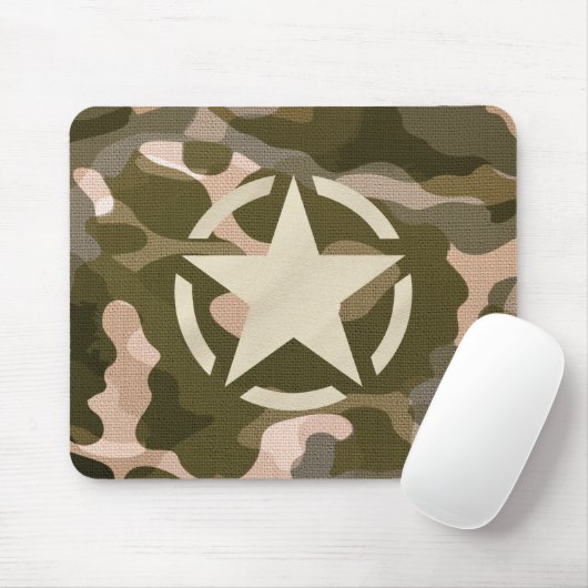 Stencil  Decal op Camo Style Muismat (Met muis)