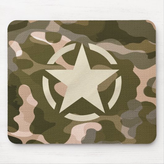 Stencil  Decal op Camo Style Muismat (Voorkant)