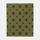Stencil  Decimaal op camouflage kleur Fleece Deken (Voorkant)