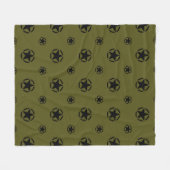 Stencil  Decimaal op camouflage kleur Fleece Deken (Voorkant (Horizontaal))