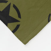 Stencil  Decimaal op camouflage kleur Fleece Deken (Hoek)