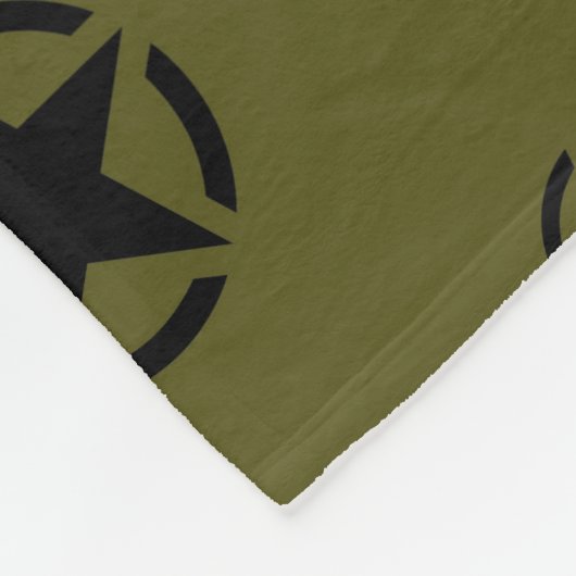 Stencil  Decimaal op camouflage kleur Fleece Deken (Hoek)