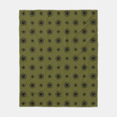 Stencil  Decimaal op camouflage kleur Fleece Deken (Voorkant)
