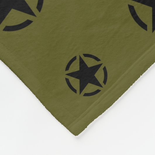 Stencil  Decimaal op camouflage kleur Fleece Deken (Hoek)