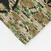 Stencil  Decimaal op camouflage kleur Fleece Deken (Hoek)