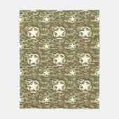 Stencil  Decimaal op camouflage kleur Fleece Deken (Voorkant)
