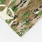 Stencil  Decimaal op camouflage kleur Fleece Deken (Hoek)