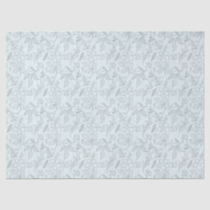 Stencil Flowers op lichtgroene ontkoppeling Tissuepapier