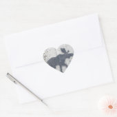 Stencil Graffiti Moose Hart Sticker (Envelop)
