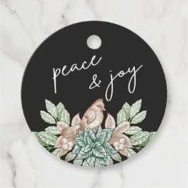  stencil holly plant prettige feestdagen bedankjes labels