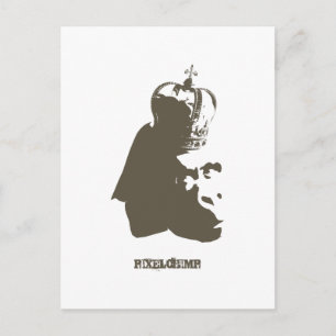 Stencil King Ape Briefkaart