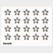 Stencil Label Decale Style Khaki Camouflage (Vel)
