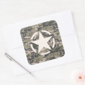 Stencil Label Decale Style Khaki Camouflage (Envelop)