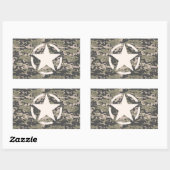 Stencil Label Decale Style Khaki Camouflage (Vel)