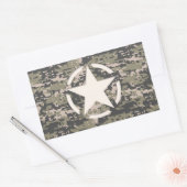 Stencil Label Decale Style Khaki Camouflage (Envelop)