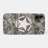 Stencil Label Decale Style Khaki Camouflage Case-Mate iPhone Case (Achterkant (horizontaal))