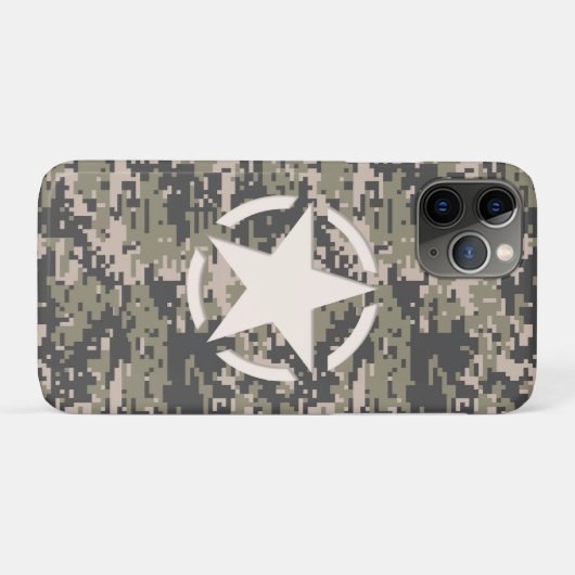 Stencil Label Decale Style Khaki Camouflage Case-Mate iPhone Case (Achterkant (horizontaal))