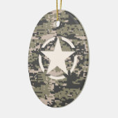 Stencil Label Decale Style Khaki Camouflage Keramisch Ornament (Links)