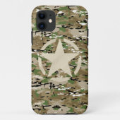 Stencil Label Stijl decimaal op camostijl Case-Mate iPhone Case (Achterkant)