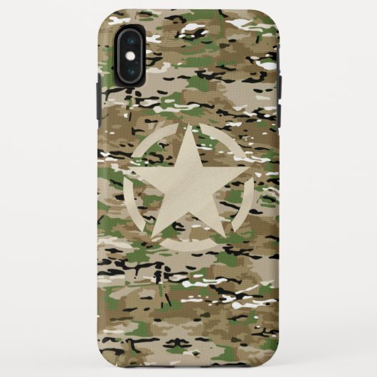 Stencil Label Stijl decimaal op camostijl Case-Mate iPhone Case (Achterkant)