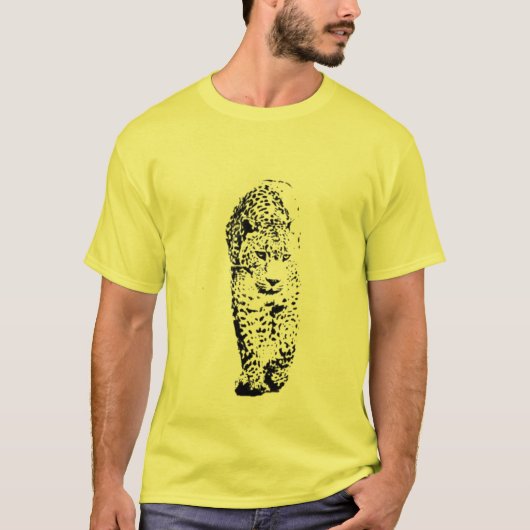 Stencil Leopard T-shirt (Voorkant)