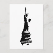 Stencil Liberty Black Briefkaart (Voorkant)