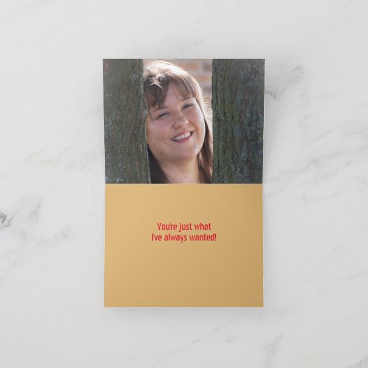 Stencil op hout — Voeg je foto toe — Feestdagen Kaart (Binnen)