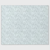 Stencil op lichtgroen cadeaupapier (Vlak)
