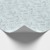 Stencil op lichtgroen cadeaupapier (Hoek)