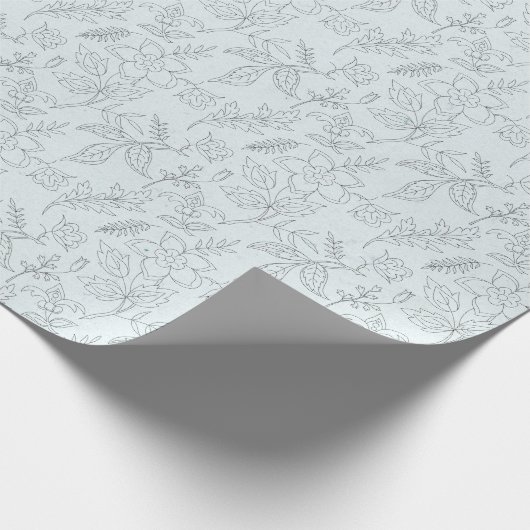 Stencil op lichtgroen cadeaupapier (Hoek)