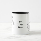 Stencil Paarden opgroeien Mok (Midden)