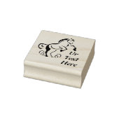Stencil Paarden opgroeien Rubberstempel (Stempel)