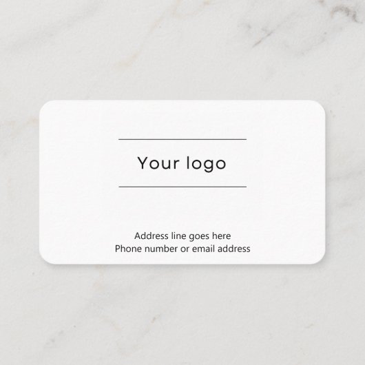 Stencil Typography Coffee Loyalty Card (Achterkant)