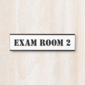 Stencil voor Kantoor van de studiekamer van de art Deurbordje (Voorkant)