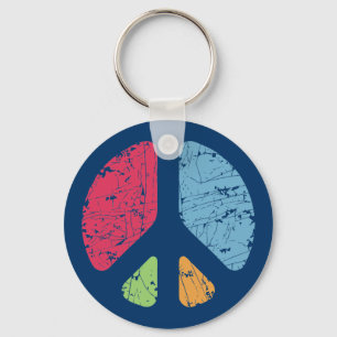 Stencil Vrede Sleutelhanger