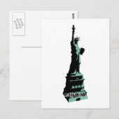 Stencil Vrijheid Groen Briefkaart (Voorkant / Achterkant)