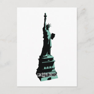 Stencil Vrijheid Groen Briefkaart